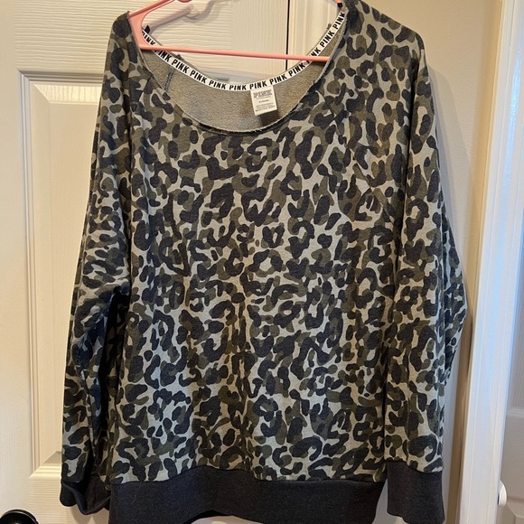 PINK Victoria's Secret Tops - Victoria secrets pink sweatshirt size medium